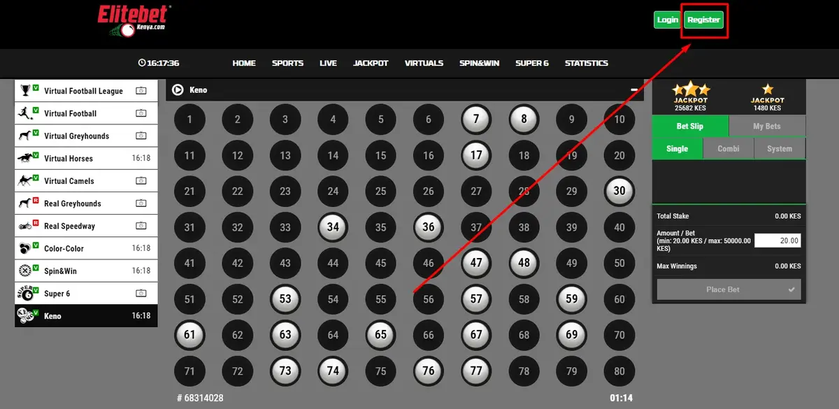 EliteBet screenshot